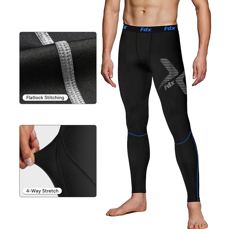 FDX Men Compression Leggings All Season Base Layer Armour Tights