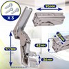 Pack of 2 Fridge Hinges Top and Bottom for Door