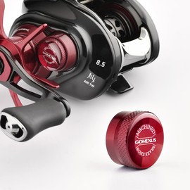 Gomexus WT1 Stees Mechanical Brake Knob for Daiwa Bait Reel Zero Adjuster Custom Parts Knurling (Red)