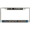 MilitaryBest U.S. Army 23rd Infantry Division License Plate Frame