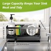 PKBD Kitchen Sink Caddy, Rustproof 304 Stainless Steel Sponge Holder