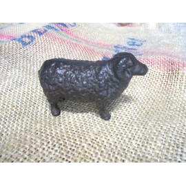 Cast Iron Antique Style Durable Vintage Sheep Figure Door Stop Ram Paperweight Farm Ranch Rustic
