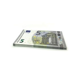 Cashbricks 75 x €5 Euro Spielgeld Scheine - vergrößert - 125% Größe