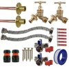 Brass Snap-On Bib Tap Outdoor Standard Tap Kit 4 with