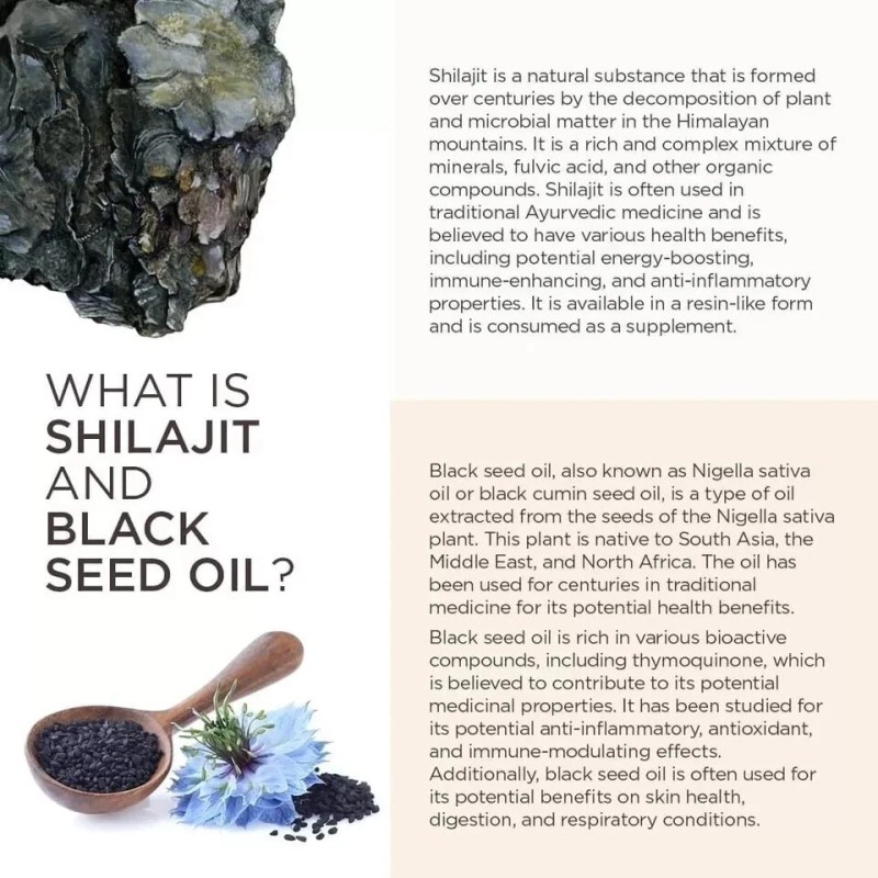 Sakoon nutrition Pure Shilajit Gummies with Black Seed Oil -