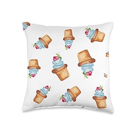 Happy Baby Designs Hey Cupcakes Decorative Throw Pillow, 16x16, Multicolor