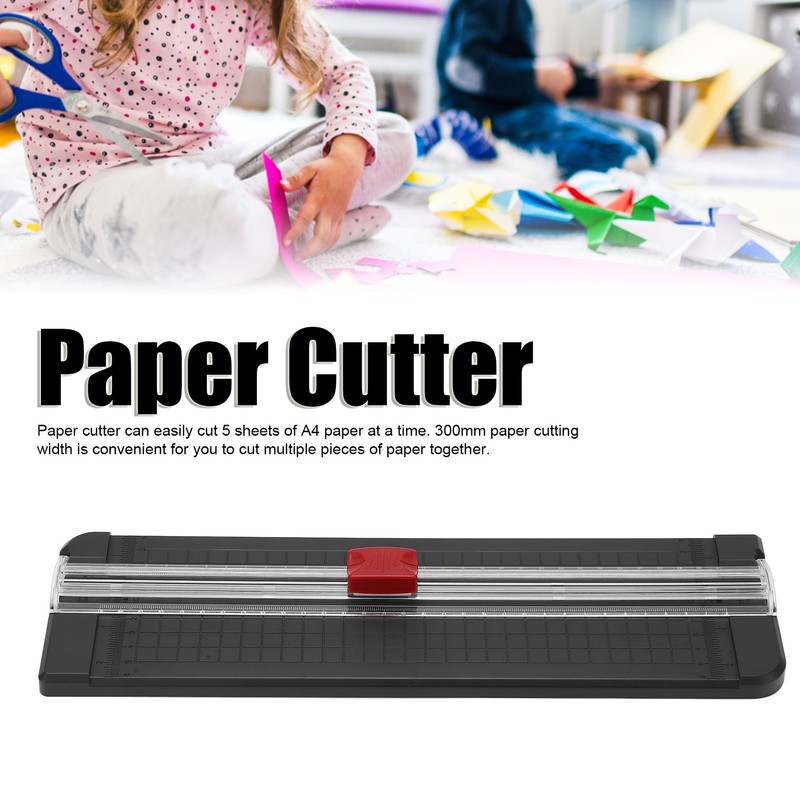 Paper Cutter 5 Sheets Capacity 300mm Cutting Width Mini Paper