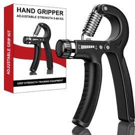 BZAIN Grip Strengthener – 5-60 kg Adjustable Resistance Hand Gripper Strengthener for Improved Strength & Hand Grip Exercise