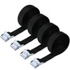 URAQT Tie Down Straps, 4 Pack Heavy Duty Tensioning Belts,