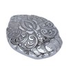 Natural Terahertz Pendant Peacock Pattern Carved Energy Stone Hanging Ornament