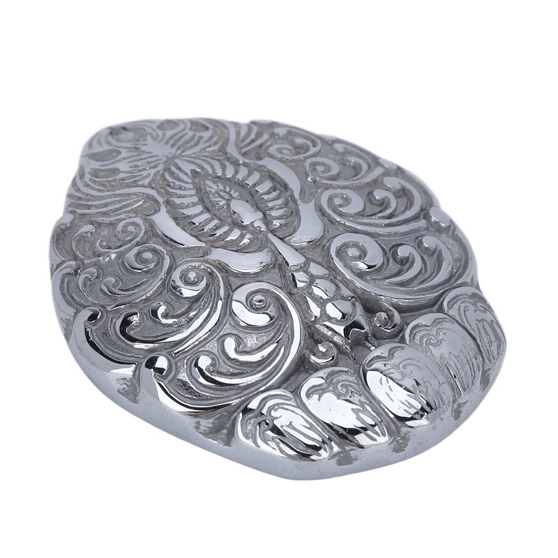 Natural Terahertz Pendant Peacock Pattern Carved Energy Stone Hanging Ornament