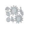 Layer Sunflower Leaves Branches Metal Die Cuts,Spring Flower Leaf Cutting