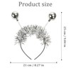 Sprinlot Alien Headband Carnival, Silver Alien Sensor, Headband Silver with