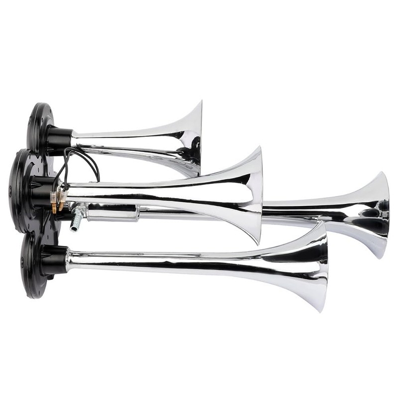 Scitoo 150db Super Loud 4Pcs Electric Air Horns Kit for