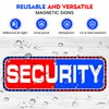 2-Pack Reflective Security Magnetic Signs for Vehicles – 18"x6" Reusable