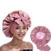 Silk Bonnet for Women Sleeping Hair RUIFUNETEK Double Layer Satin