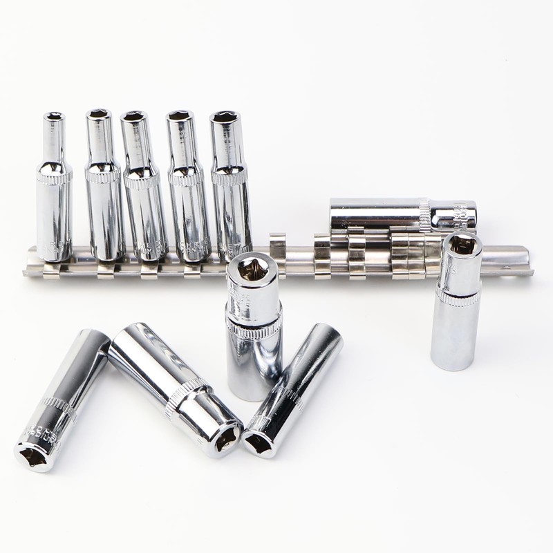 VZXZXE 11 Piece Hex Socket Spanner 1/4 Inch 4-13 mm
