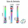 JMFahrrad Titanium Bike Disc Brake Caliper Bolts, Mountain Bicycle Brake