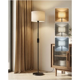 Honeywell F3 Sunturalux™ LED Floor Lamp, CRI≥92 Eye-Care Standing Lamp, Remote & Touch Control, 2700K-5700K Dimmable Tall Lamp with Magnetic Fabric Shade for Living Room Bedroom