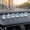 Chesomn 6 Pcs Mini Luminous Ghost Car Decor Set, Car