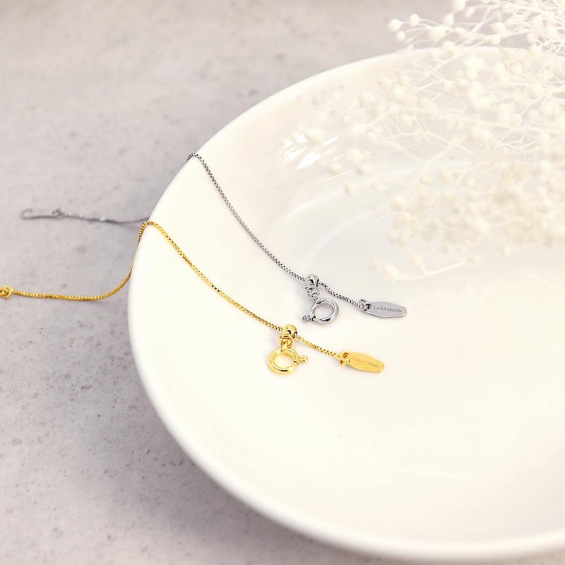 Lala Cristie Adjuster Chain, Platinum