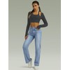 FUNUCA Straight Leg Jeans for Women,High Waisted Wide Leg Loose