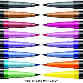 BIC BodyMark Temporary Tattoo Markers for Skin, Color Collection, Flexible Brush Tip, Assorted Colors, Skin-Safe, Cosmetic Quality 8-Count Pack