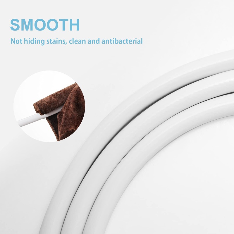OFFO PVC Smooth Shower Pipe with Washer - 1.2m High