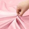 VACVELT 4pcs Pink Satin Sheets Full Size Bed Set, 15