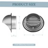 Insvrecho 4-Inch Round Dryer Vent Covers Outdoor, Stainless Steel exhaust