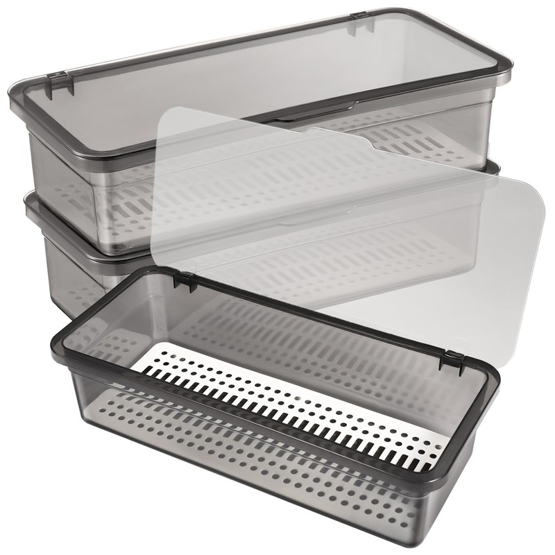 Cabilock 3 Pcs Cutlery Storage Box Kitchen Storage Container Holder