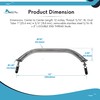 MARINE CITY 304 Stainless Steel Handrail Grab Rail Handle with