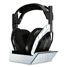 MightySkins Skin Compatible with Astro A50 Wireless Headphones + Base Station (Gen 4) - Diamond Plate | Protective, Durable, and Unique Vinyl Decal wrap Cover | Easy to Apply | Made in The USA