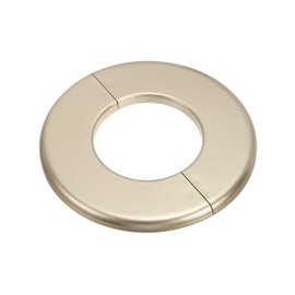 PATIKIL Wall Split Flange 2.52" (64mm),1 Pcs ABS Round Self-Adhesive Escutcheon Plate Buckles Water Pipe Cover for Kitchen Bathroom Arm Pipe Faucet Decoration, Gold
