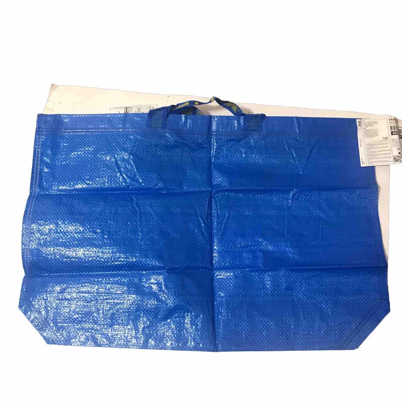 IKEA FRAKATA 10 Gallon Recyclable Medium Blue Bag Reusable Eco