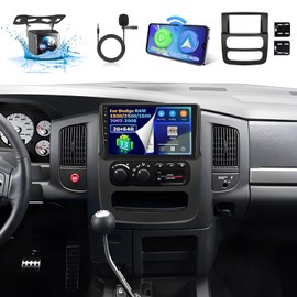 Roinvou [2G+64G] Car Radio for Dodge RAM 1500/2500/3500 2002 2003 2004 2005 with Wireless Carplay/Android Auto, 9 Inch Android 13 IPS Touch Screen Car Stereo