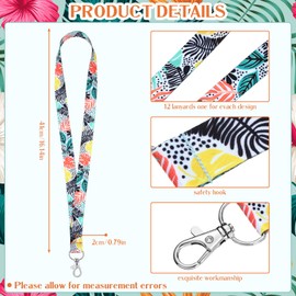 48 Sets Cruise Lanyard for Ship Cards Bulk Hawaii Carnival Cruise Lanyards with ID Holder Aloha Cruise Accessories Set Lanyard Waterproof Card Holders for Badge Key Card Women Men Essentials