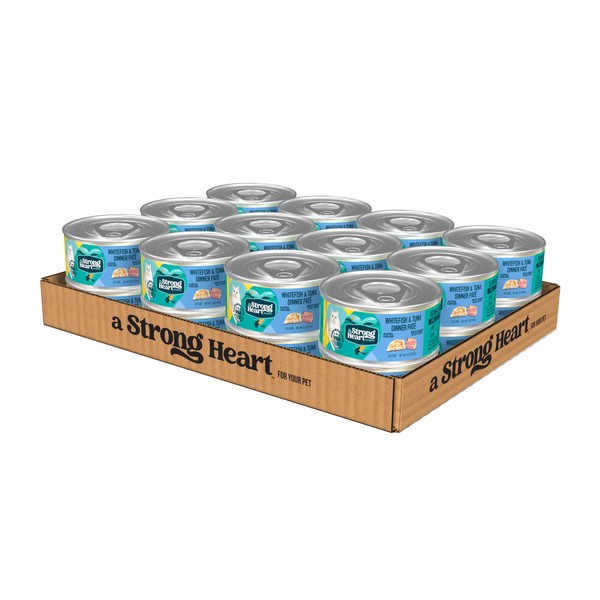 A Strong Heart Canned Wet Cat Food, Whitefish & Tuna