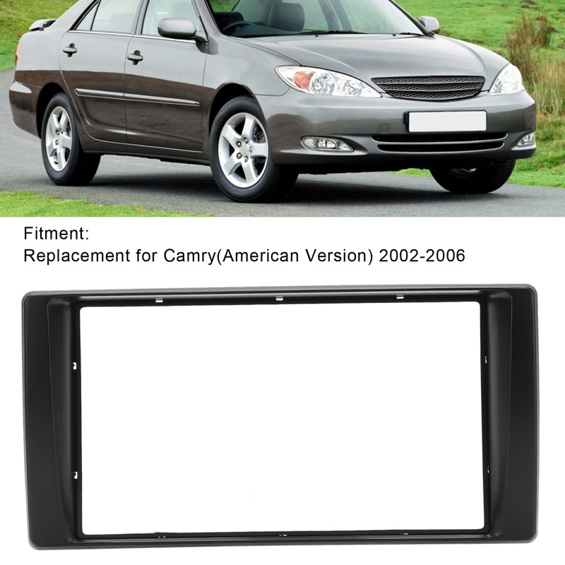 Car Radio Fascia Frame Dashboard Trim 2DIN Replacement for Camry(American
