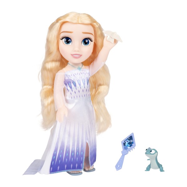 Frozen Singing Elsa The Snow Queen Doll 35 cm, Sings "Show Yourself", Includes Accessories for Extra Fun, Perfect for Girls from 3 Years, White and Blue