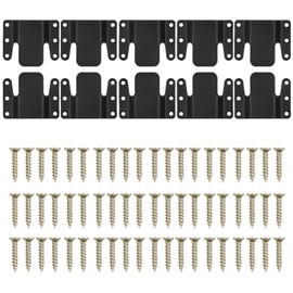 10Pcs Sectional Couch Connectors, Universal Sectional Sofa Interlocking, Easy to Install Couch Clips for Sectionals Sturdy Furniture Connectors Sofa Connector Bracket with Screw