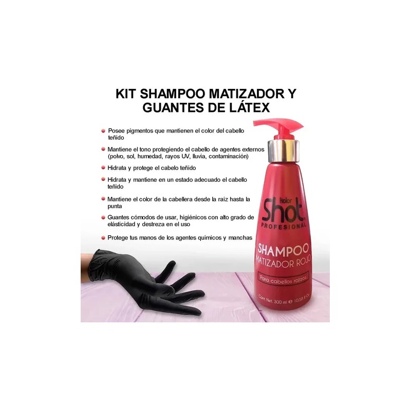 Shampoo Matizador Hidratante Para Cabello De Tonos Rojizos