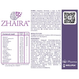 Nootropo potente Zhaira Syn con Wellpea integratore per miglorare la memoria a base di Colina - PEA idrosolubile + Acmella - Bacopa Vit.D fosfoserina - confezione da 30 bustine da 4 g