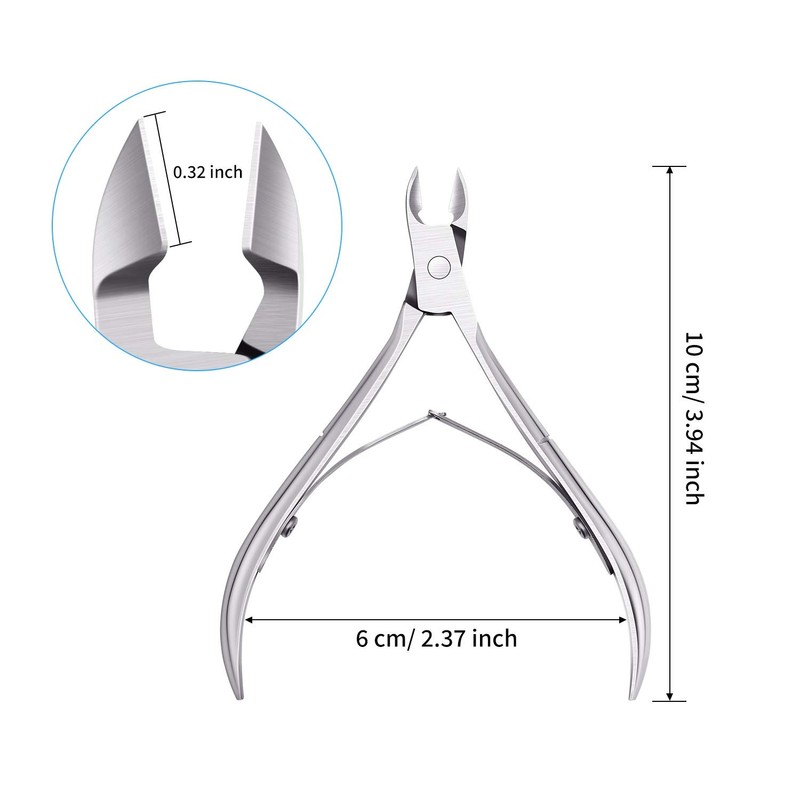 Mudder 3 Pack Silver Cuticle Trimmer Nippers Cutter Tool Stainless
