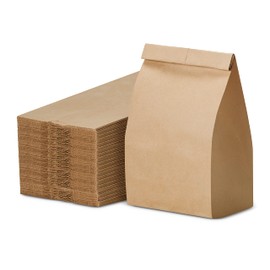 Culinware Kraft Paper Bags - Durable Brown Bags for Snack, Lunch, Sandwich, Pastries, Popcorn, Grocery and Party Favor - 4.75 x 2.93 x 8.56 In - 500 Count