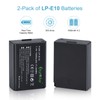 Eeyrnduy 2-Pack of LP-E10 Batteries for Canon EOS Rebel T7