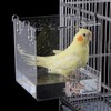 Suremita Hanging Bird Bath Cube Bird Bathtub Bath Shower Box