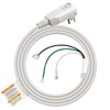 ELEGRP L22620 12AWG Gray LCDI Power Cord Plug for A/C