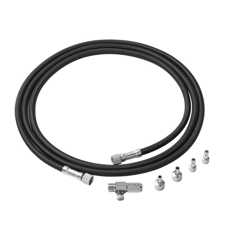 Hseng 6 Feet Nylon Braided Airbrush Hose with 1/8’’ Fittings