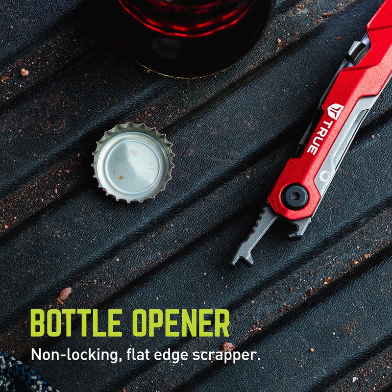 TRUE Titanium Block Multitool | 5-in-1 Compact Multitool with a